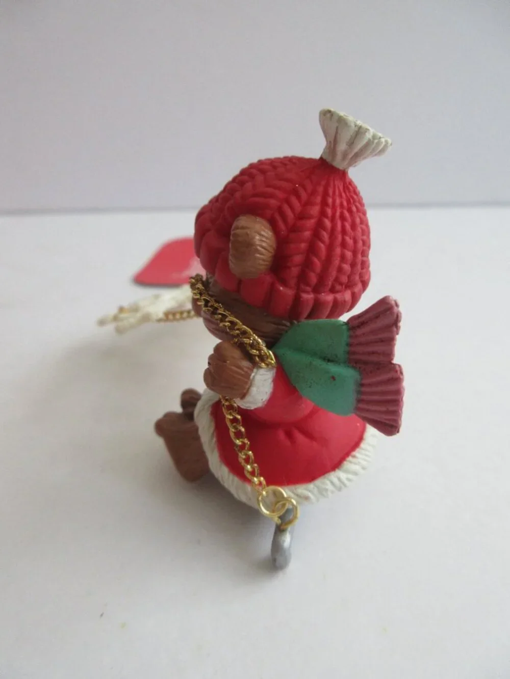 Trim A Home Christmas Tree Ornament Santa Bear on Snowflake Swing Kmart 1992